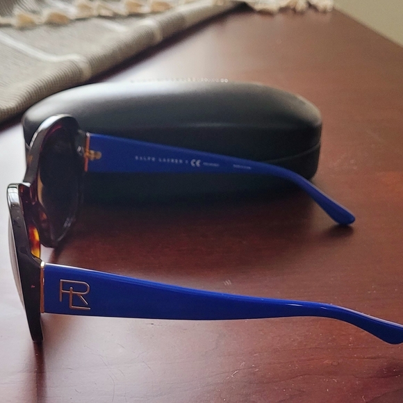 Authentic Ralph Lauren 8144 sunglasses, polarized, Havana brown gradient lens - Picture 3 of 5